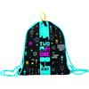 Seven S. P. A. Sacca TWO PLAYER ONE CONSOLE, Easy Bag, Nero, Scuola & Tempo Libero