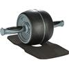 Ultrasport Premium Ab Trainer AB, trainer addominale uso domestico, per allenare muscoli addominali, schiena e spalle, rullo superiore corpo con maniglie gommate, pratico attrezzo sportivo, Nero