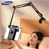 AIEACH Supporto per tablet per letto con braccio in metallo da 90 cm Supporto per iPad Staffa per tablet 360 ° Supporto per telefono da letto girevole per tablet telefono da 4,5~12,9 pollici