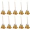 ECSiNG 10pcs Spazzola Metallica In Ottone Con Gambo Da 3mm Mini Spazzola Rotante Spazzola Metallica In Ottone Per Metallo Legno Pietra Pulizia Delle Superfici Rimozione Della Ruggine Lucidatura