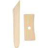 QUARKZMAN Set di 2 spatole per Ceramica 12,7 cm 18 cm in Legno per Argilla Ceramica per Modellare, rifinire e levigare rimuovendo Le Impronte delle Dita