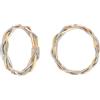 DelPia, Anello Modello Treccia Tre Colori in Oro 18kt e Argento Sterling 925 (12)