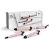 BaByliss MS750E Multistyler con 3 ferri arricciacapelli intercambiabili, ceramica, tecnologia di riscaldamento Advanced Ceramics, 2 temperature fino a 210°C, punta termo-isolante