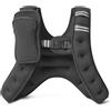 Amazon Basics, Gilet zavorrato con strisce catarifrangenti, non regolabile, 5,4 kg, Nero