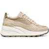 Geox Donna D SPHERICA EC13 Sneaker, Beige, 40 EU, Beige., 40 EU