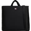 Tommy Hilfiger TH Foundation AM0AM13626 Borsa per computer da uomo, nero (nero), taglia unica, Nero (Nero), One Size