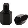 AMZSKU Adattatore per specchietto retrovisore moto scooter con filettatura destra da M10 a filettatura destra M8 Adattatore dell'adattatore a specchio Adattatore M10 su M8 (2 pezzi)