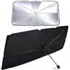 Suyamir Parasole Auto -Ombrello Parasole Pieghevole per Parabrezza Interni Macchina,Schermo Anti-Uv per Automobile, Telo Proteggi Cruscotto Copriparabrezza dal Sole per auto medio/grandi (Senza Apertura)