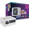 Cooler Master V850 SFX Gold White ITX Full Modular Power Supply, ATX 3.1 90° 12VHPWR|600W PCIe 5.1, 850W 80Plus Gold, Supports RTX 5080|RX 9070 XT, Customized Cable, 100mm|3.9, 10-Year