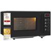 Exquisit Microonde MW7020-F-030DI nero | Flatbed | 700 Watt | Timer | 20 litri | 5 livelli di potenza