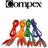 Compex set di 4 cavi a filo 8p pin per SP3 SP400 Top Fitness Thetastim medi art. 681400