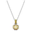 Swarovski Pendente Birthstone, Taglio squadrato, Novembre, Giallo, Placcato rodio