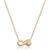 DIAMORE Elli DIAMONDS Collana Donne Simbolo di Infinito Eternal con Diamante (0,015 ct.) in Oro Giallo 585