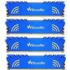 Wlizedle DDR3 Memoria RAM 32GB Kit (4x8GB) 1866MHz CL13 U-DIMM Modulo di Memoria PC3-14900 240-Pin 1,5 V per Desktop Computer, Blu