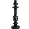 BEVILACQUA CANDELABRO BAROCCO 35 CM, LISCIO NERO