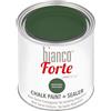 bianco Shabby Bianco Forte - Verde Foresta - (250ml) Vernice a Gesso con Finitura/Protettivo 2-in-1: Chalk Paint Super Resistente per Mobili, Pareti e Porte - Asciugatura Rapida, Interni/Esterni, Opaca