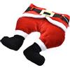 BAKAJI Cappello Natalizio per Albero e Testa Gambe Babbo Natale Puntale Addobbi Festivi