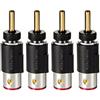 FURUTECH FT-212(G) Set di 4 spine a banana in rame puro placcato oro ad alte ...