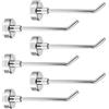 Gosknor 6 Pezzi Grandi Ganci Magnetici, 1 kg 7,1 cm di Lunghezza Ganci Magnetici Resistenti Ganci Magnetici da Crociera Potenti per Nave da Crociera Garage Cucina Frigorifero (Argento)