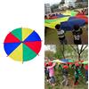 Paracadute da gioco per bambini multicolore da 6~16 piedi con 8 maniglie Giochi