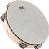 AKLOT 25cm tamburello tenuto 10 pollici in mano tamburello doppia fila campana di metallo Jingles faggio strumento musicale educativo a percussione di ballo e accompagnamento di canzoni