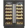 Candy CCVB60D/1 Cantinetta Vino Libera Installazione - 2 zone - Nero 38 Bottiglie - Luce Led