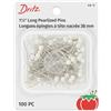 Dritz Long Pearlized Pins-White Size 24 100/Pkg