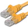 1aTTack.de 7684488 1x 15m Yellow Cavo di rete Cat6 Cat 6 Ethernet LAN 1000 Mbit/s RJ45
