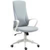 Vinsetto Sedia da Ufficio Ergonomica con Altezza Regolabile e Funzione di Inclinazione, 62x56x110-119.5 cm|Aosom