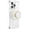 PopSockets: PopGrip Round per Magsafe - Anello Adattatore per MagSafe Incluso - Supporto e Impugnatura per Telefoni Cellulari e Custodia con un Top Intercambiabile - Enamel Coconut Creme