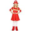 FIESTAS GUIRCA Costume da Vigile del Fuoco per Bambina M-(7/9 Anni)