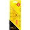 Idena 602403 - Triangolo geometrico con impugnatura, 14 cm, trasparente