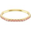 Swarovski Matrix Bracciale Rigido, con Zirconia Rosa, Taglio Baguette, Forma Ottagonale, Taglia S, Chiusura a Cerniera, Placcatura in Tonalità Oro, 16,1 cm, 0,4 cm, 5,5 x 4,7 cm, 4 cm