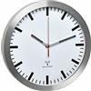 TFA Dostmann Orologio analogico da Parete, Silenzioso, con Telaio in Alluminio, 60.3528.02 l, 300 x 45 x 300 mm