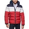 Tommy Hilfiger - Piumino sintetico da uomo con cappuccio, (taglie standard e Big & Tall), Oliva, Large