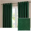 furn. The Ultimate Velvet oscuranti occhielli coppia di tende - Tende in velluto opaco termico morbide ed eleganti che bloccano la luce (Smeraldo - 168x229cm)