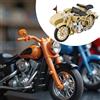 Modello di motocicletta in scala 1/10, robusto sidecar pressofuso per