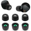 YieJoya Auricolari in schiuma di memoria per Sony WF-1000XM5, ricambio Sony Ear Piece Foam Tips per WF-1000XM5 Fit Charging Case (finitura opaca, 3 paia, M)