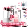 Generic Lavatappeti Portatile, 600W Lava Tappezzeria per Tappeti, Doppio Serbatoio Acqua, Auto Pulizia, 16kPa Potente Aspirazione, per mobili imbottiti, per tappeti, auto, design leggero e compatto, Rosa