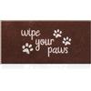 HLFMVWE Welcome - Zerbino grande per porta d'ingresso, con scritta Wipe Your Paws, in gomma naturale resistente, antiscivolo, per ingresso, portico, caffè, 120 x 45 cm