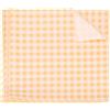 QUARKZMAN 30 Fogli Carta Oleata Quadrata a Quadretti 22x22cm Carta da Imballaggio per Alimenti Cerata Secchi Assorbente per Forno Cestini da Picnic Pane Hamburger, Giallo