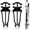BOXOB Supporto universale per bastoni da sci e bastoni, supporto universale per bastoni da sci, accessori da sci, 1 paio, nero