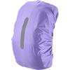 PATIKIL 15-25L Impermeabile Zaino Pioggia Copertura, Antiscivolo Zaino Copertura con Verticale Riflettente Cinghia Resta Asciutto per Escursionismo, Campeggio, Caccia, XS, Viola