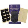 ROCHIX 1890 Cuscinetti per bocchino per clarinetto/sassofono soprano, 0,5 mm, nero e trasparente (16 pezzi)