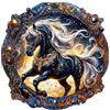 KaayeeWood Puzzle in Legno per Adulti 14+, Cavallo Elegante Puzzle di Legno con Scatola,Puzzle Irregolare Unico,Regalo di Compleanno per Adulti