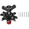 Ocnvlia attrezzo ausiliario Metallico per 1/10 RC Crawler Auto 1,9 2,2 Pollici di Chiusura Perline, Nero