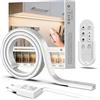 SIBI LIGHTING Lampada sottopensile da cucina, a LED, 1 m, con telecomando | dimmerabile, 1090 lm, autoadesivo, flessibile, in silicone, alimentatore di rete da 24 V, illuminazione per cucina