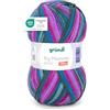 120 Gründl - Big Mamma Print - Lana XXL per lavorare a maglia - Gomitolo grande 400 g / 1040 m - Gradiente di lana in 100% poliacrilico - magenta-azzurro-blu piccione-verde bottiglia