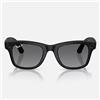 Ray-Ban Occhiali da Sole RW4012 601ST3 Meta Wayfarer (Gen 2) Nero Opaco/Grigio Sfumato Unisex Polarizzati 53/22/155