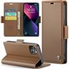 Rerzoiro Cover per iPhone 14 Plus Custodia Portafoglio [Blocco RFID] Premium Pelle PU Wallet Case Flip Libro con Porta Carte Slot Supporto Flip Case per iPhone 14 Plus, Marrone